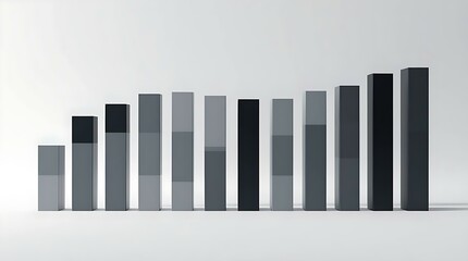 Obraz premium business graph on grey background
