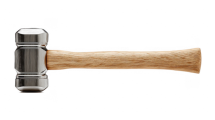 Metal Hammer Tool for Construction, Woodworking and DIY Projects isolated on transparent background