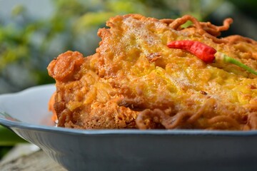 Delicious fried cake, Asian food