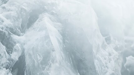 Winter frost landscape trees