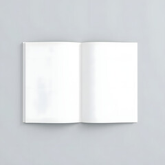 blank book on white