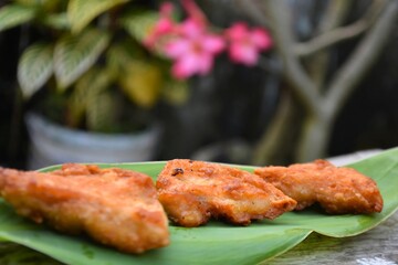 Delicious fried cake, Asian food