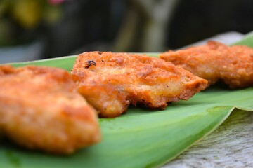 Delicious fried cake, Asian food