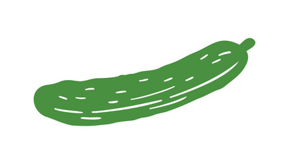 cucumber icon doodle hand drawn. Cartoon silhouette drawing green cucumber clipart symbol
