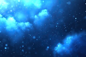 Fototapeta premium Deep Blue Nebula Glow