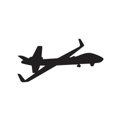 Combat drone attack drone in vector art