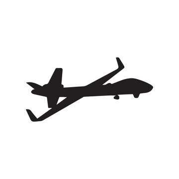 FPV unmanned Combat drone attack drone in vector art