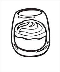 Vector doodles hand drawn coffee objects, coffee utensil, contoured simple doodles, cafeteria, line art vector, coffee cup, favorite, stickers for coffee shop