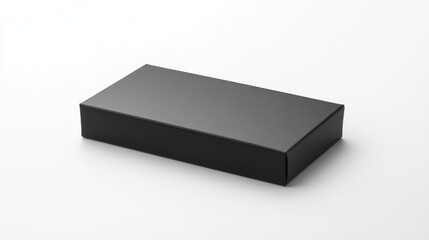 Blank black rectangular box