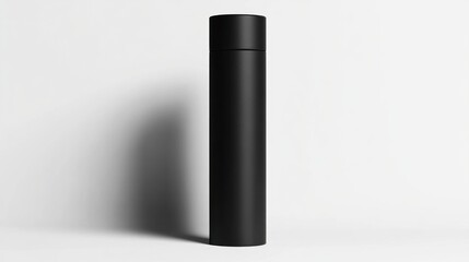 Blank black cylindrical container (2)