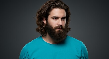 Fototapeta premium Portrait of a Handsome Bearded Man