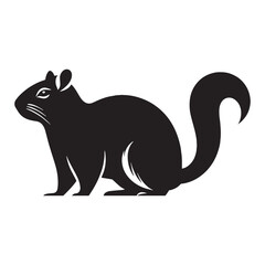 Fototapeta premium Crisp agouti silhouette vector optimized for clear and bold design – agouti silhouette – agouti vector – agouti illustration – silhouette of agouti