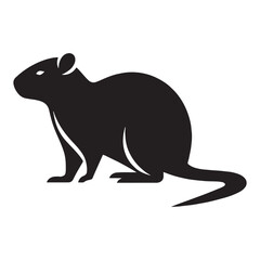 Polished agouti silhouette vector crafted for premium branding materials – agouti silhouette – agouti vector – agouti illustration – silhouette of agouti

