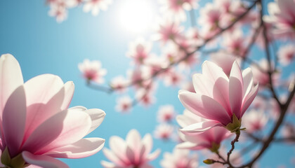 Obraz premium pink magnolia blossom