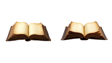 open ancient book (png)