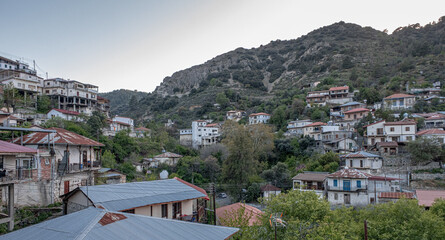 Moutoullas, a small mountain village at an elevation of 800 meters, located on the slopes of...