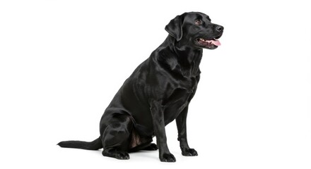 Obraz premium Mature Black Labrador Retriever Studio Portrait