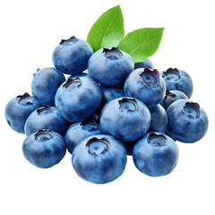 Obraz premium Fresh blueberries cluster close up