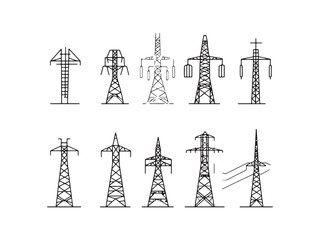 Peak Energy Demand line art icon modern illustration design