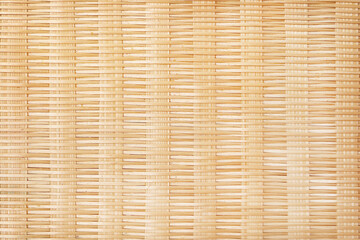 close up woven bamboo pattern or Wood plank bamboo brown texture background