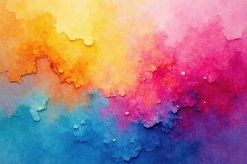 Fototapeta premium Abstract watercolor wash, vibrant color gradients, aesthetic, beauty