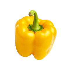 color fresh bell pepper isolated on white