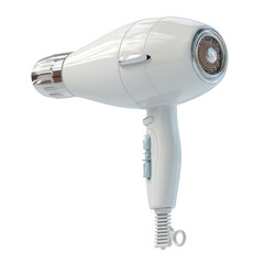 Stylish White Hair Dryer with Multiple Settings
