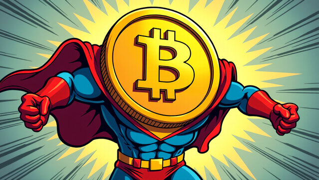 Bitcoin Superheld &ndash; Kryptow&auml;hrung als Comic-Held