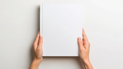 Blank Book Mockup:  A Clean, Minimalist Design for Your Next Project. Perfect for showcasing your book cover designs, or simply as a clean, modern aesthetic.