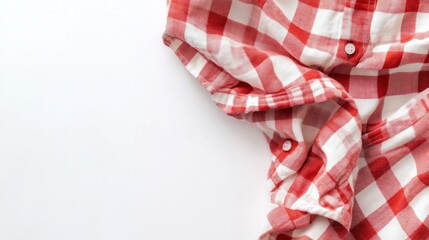 Obraz premium Red and white checkered shirt