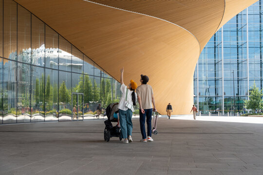 Oodi Library Entrance and Facade in Daylight