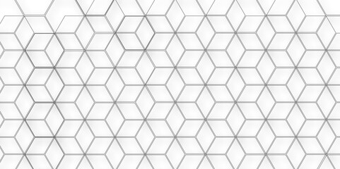 Molecular structure abstract tech background. Illustration of geometric abstract background with hexagons pattern. Vector banner design with hexagons. Hexagonal background for digital technology. 