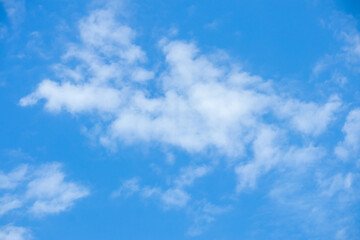 beautiful blue sky with clouds background