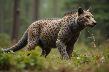 Obraz premium Wild hybrid animal walking
