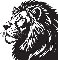 
Lion Face, Silhouettes Lion Face , black and white Lion vector Pro Vector