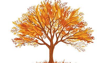autumn tree vector