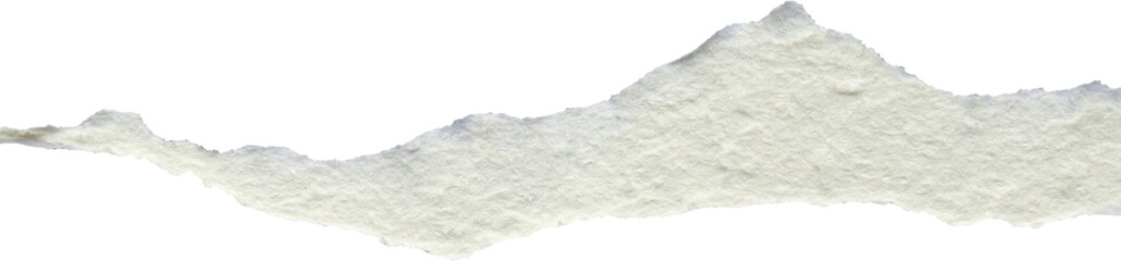 Obraz premium Ripped torn paper edges isolated on black background