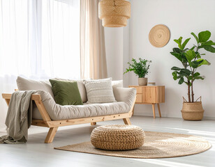 Japandi Living Room Minimalist Interior Design