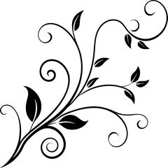 Lines, flower vines, abstract7