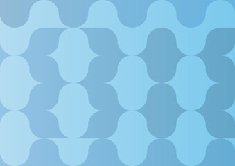seamless pattern with blue waves