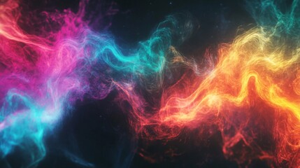 Abstract Colorful Energy Flow Background