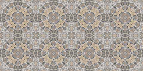 Seamless abstract pattern banner. Art texture. Symmetrical kaleidoscope
