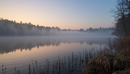 Obraz premium sunrise over the river