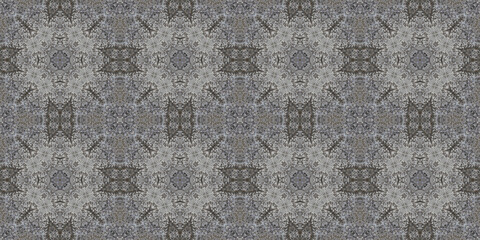 Seamless abstract pattern banner. Art texture. Symmetrical kaleidoscope