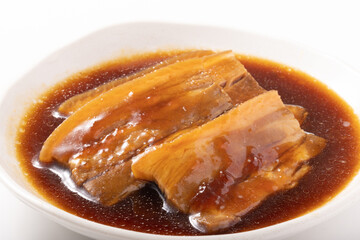 味付け　三枚肉　豚角煮