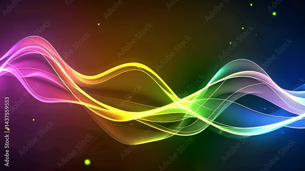 Poster vibrant abstract background colorful flowing waves and dynamic patterns evoking energy and movement 