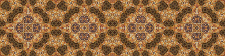 Seamless abstract ribbon pattern. Art ribbon. Symmetrical texture pattern