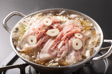豚肉と白菜の鍋