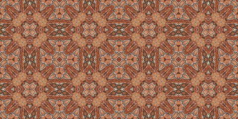 Seamless abstract pattern banner. Art texture. Symmetrical kaleidoscope