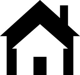 residential  icon, solid glyph icon
